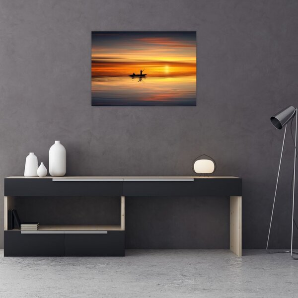 Tablou - cu barca (70x50 cm)