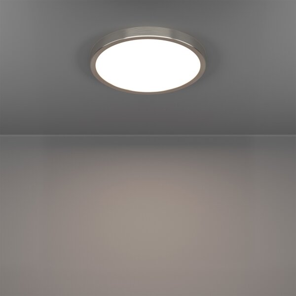 Eglo 901382 - Plafonieră LED RGBW pentru baie, dimabilă FUEVA-Z, LED 14,3W/230V, 27,8 cm, IP44, crom