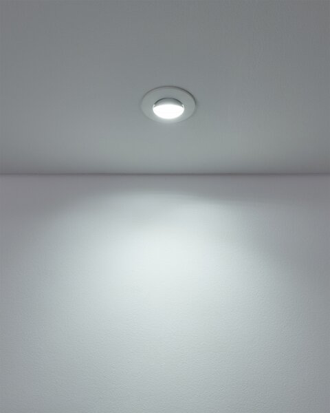 Eglo 300187 - Set 10 spoturi LED încastrate GEDREZ LED/4,9W/230V diam. 9 cm alb