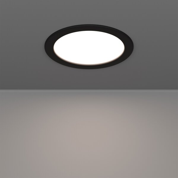 Eglo 901427-LED RGBW Plafonieră LED pentru baie FUEVA-Z LED/9,5W/230V 16,8cm IP44 negru