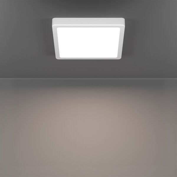 Eglo 901378 - Plafonieră LED RGBW reglabilă cu sticlă fumurie FUEVA-Z LED/10,5W/230V 22x22cm IP44 alb