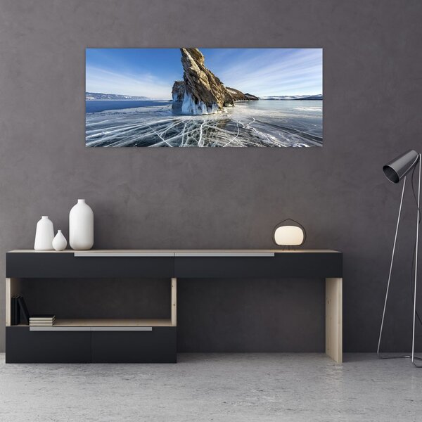Tablou cu piatra înghețată (120x50 cm)