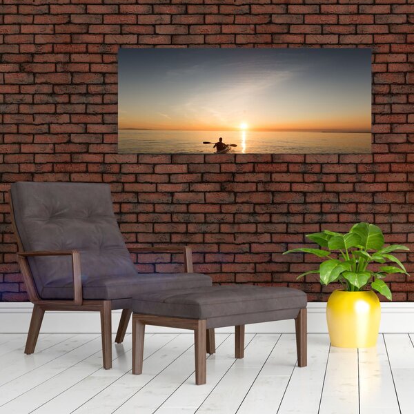 Tablou - caiac pe mare (120x50 cm)