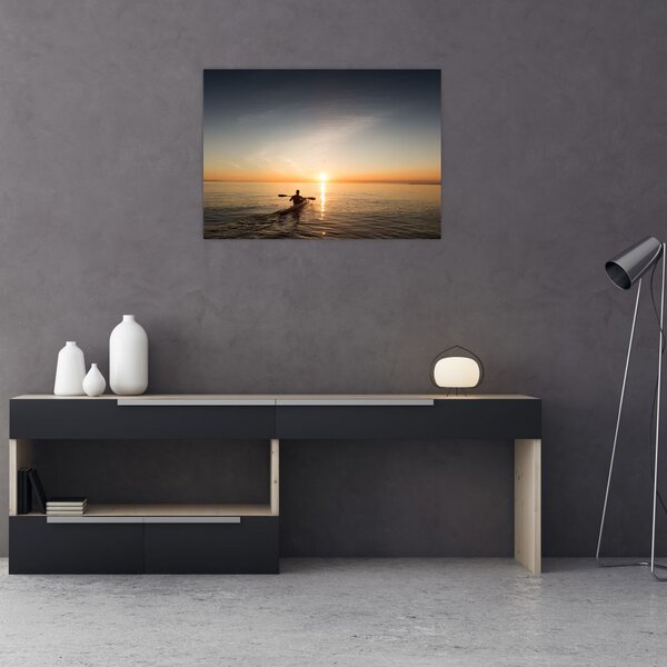 Tablou - caiac pe mare (70x50 cm)