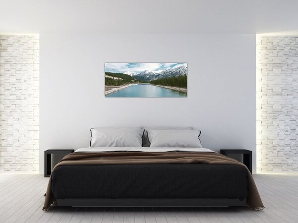 Tablou cu peisaj montan (120x50 cm)
