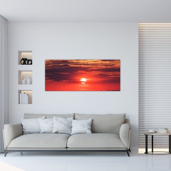 Tablou cu soarele colorat (120x50 cm)