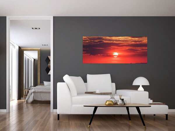 Tablou cu soarele colorat (120x50 cm)