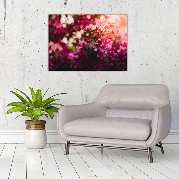 Tablou cu florile tufișului înflorit (70x50 cm)