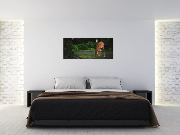 Tablou cu pui de cerb (120x50 cm)