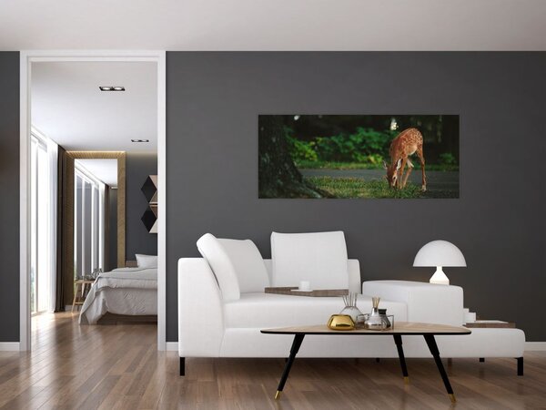 Tablou cu pui de cerb (120x50 cm)