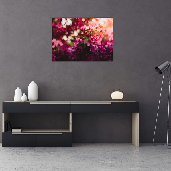Tablou cu florile tufișului înflorit (70x50 cm)