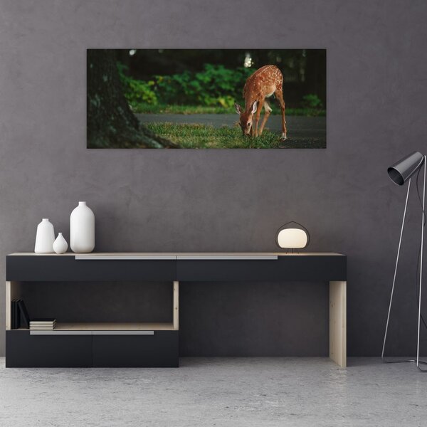 Tablou cu pui de cerb (120x50 cm)