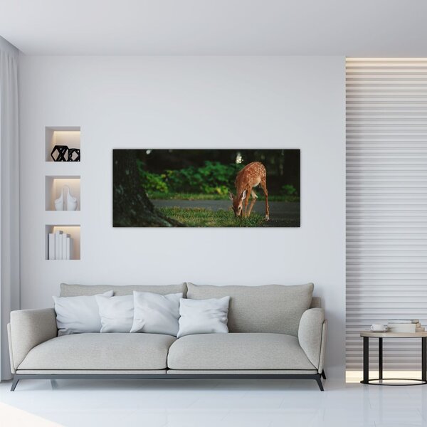 Tablou cu pui de cerb (120x50 cm)