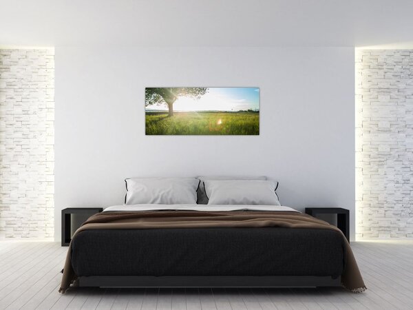 Tablou cu lunca în vară (120x50 cm)