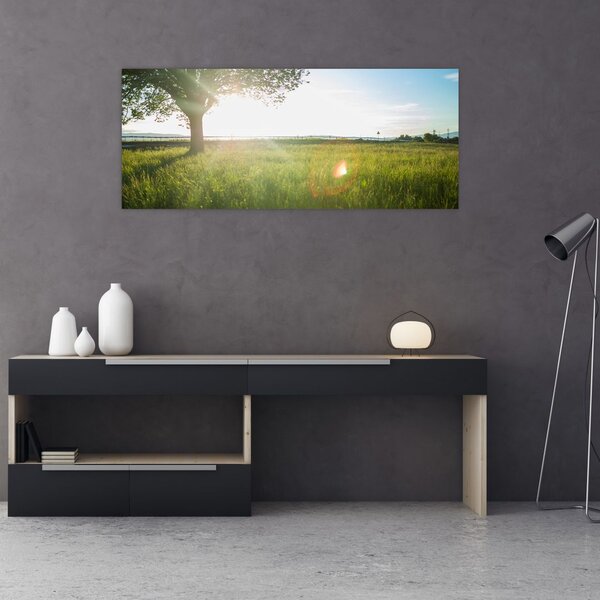 Tablou cu lunca în vară (120x50 cm)