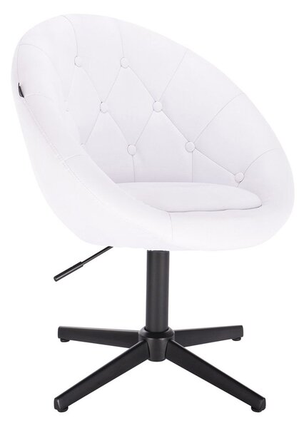 HC8516CROSS Scaun Alb cu Bază Neagră