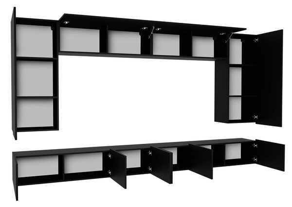 Mobilier living Brolani XIII (Negru + Alb). 1104545