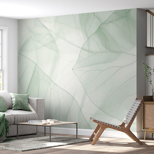 Tapet Nervurile abstracte ale frunzelor, Imagini de fundal unice, w05474 : Uwalls.ro