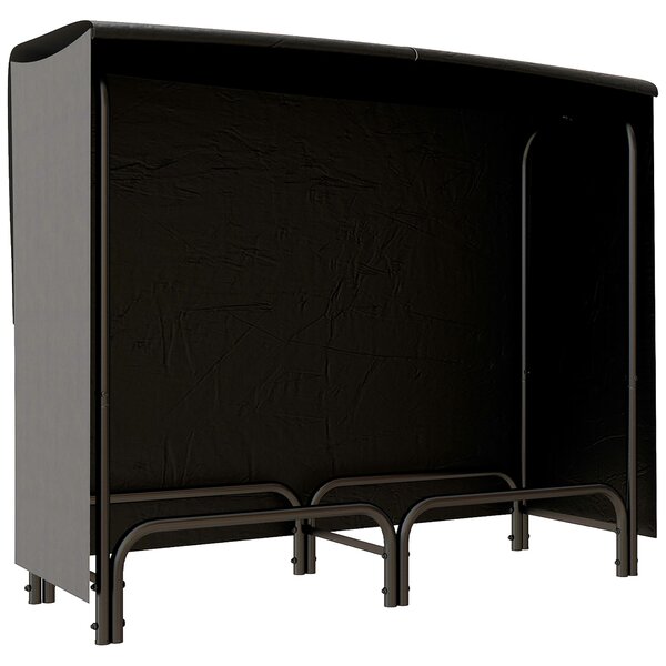 Outsunny Suport pentru Lemne din Metal cu Rastel Reglabil, Geantă de Pânză și Husă Impermeabilă, 120x36x99 cm, Negru | Aosom Romania