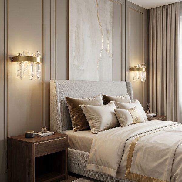 Aplă de perete LED SWE075-W Brushed Gold