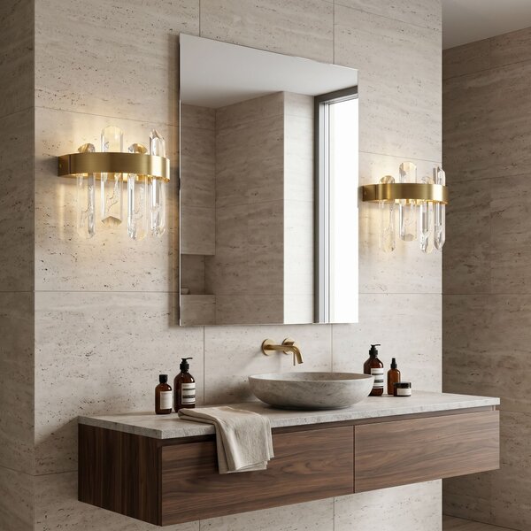 Aplă de perete LED SWE075-W Brushed Gold