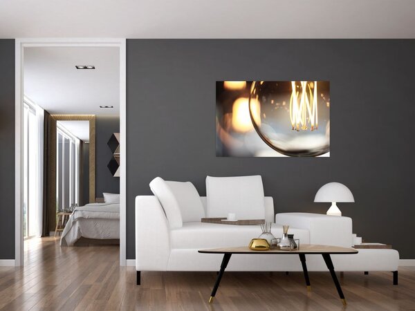 Tablou cu becul aprins (90x60 cm)