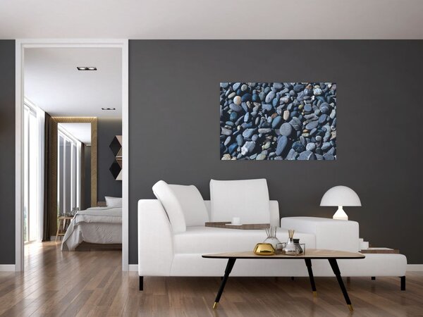Tabloul cu pietre pe plajă (90x60 cm)
