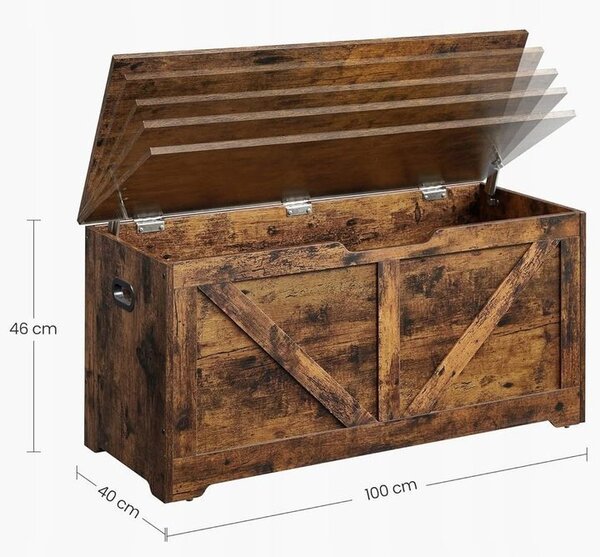 Cufăr de depozitare rustic