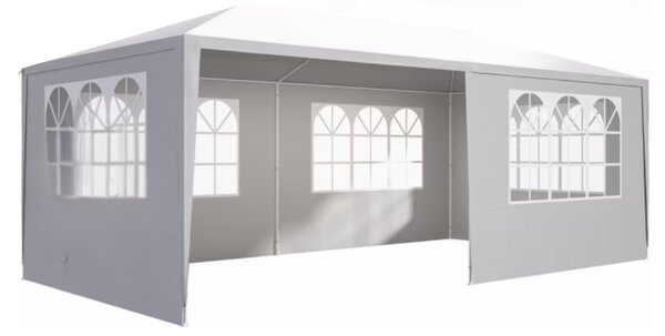 Cort de petrecere NEAPOL, 3x6m, alb Jurhan