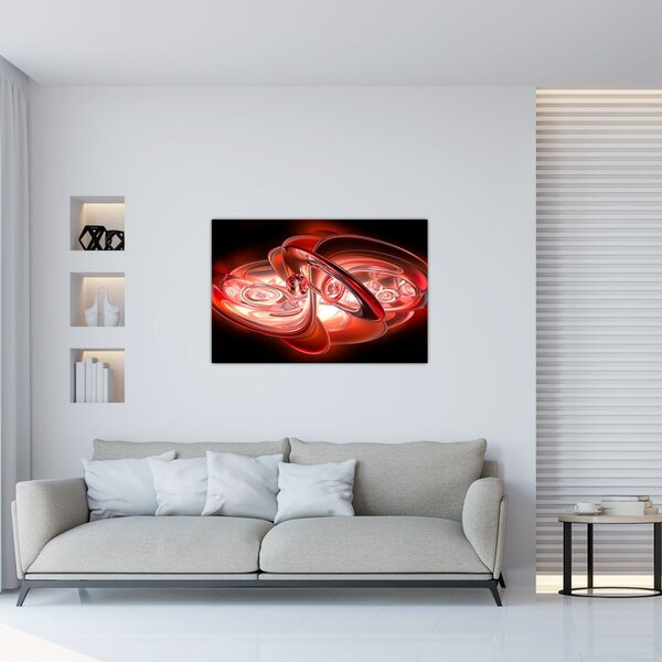 Tabloul - forme roșii (90x60 cm)