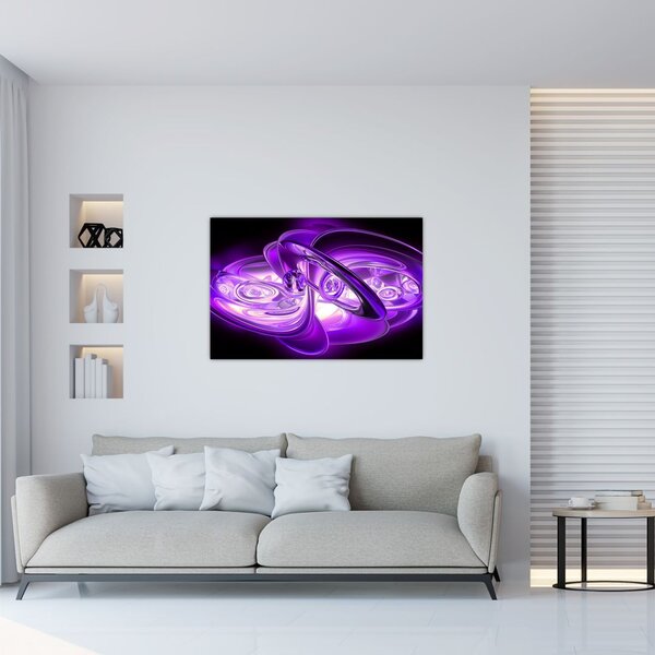 Tabloul fractalilor în violet (90x60 cm)