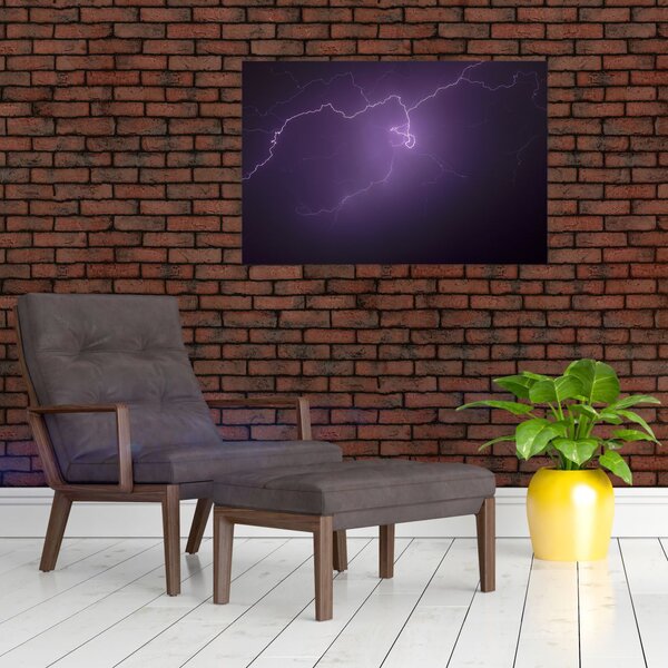 Tabloul cu fulger pe cer (90x60 cm)