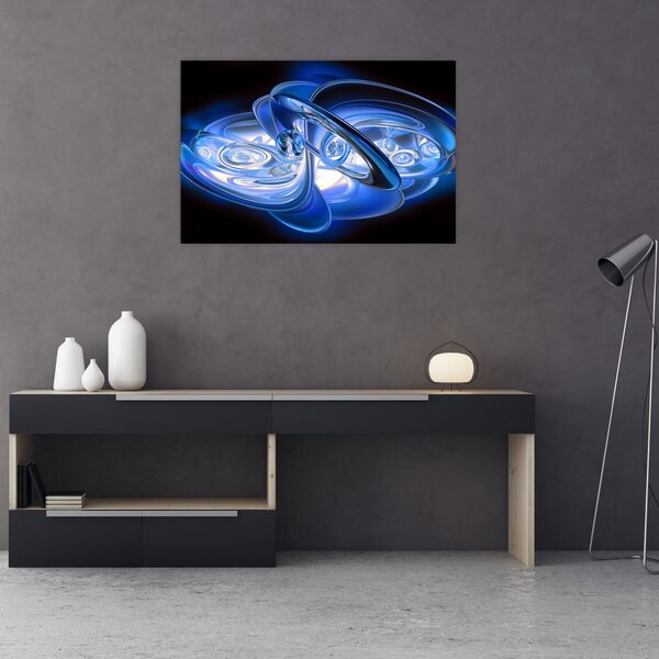 Tabloul abstract albastru (90x60 cm)