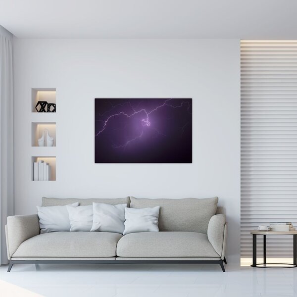 Tabloul cu fulger pe cer (90x60 cm)