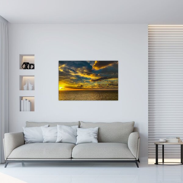 Apus de soare la mare (90x60 cm)
