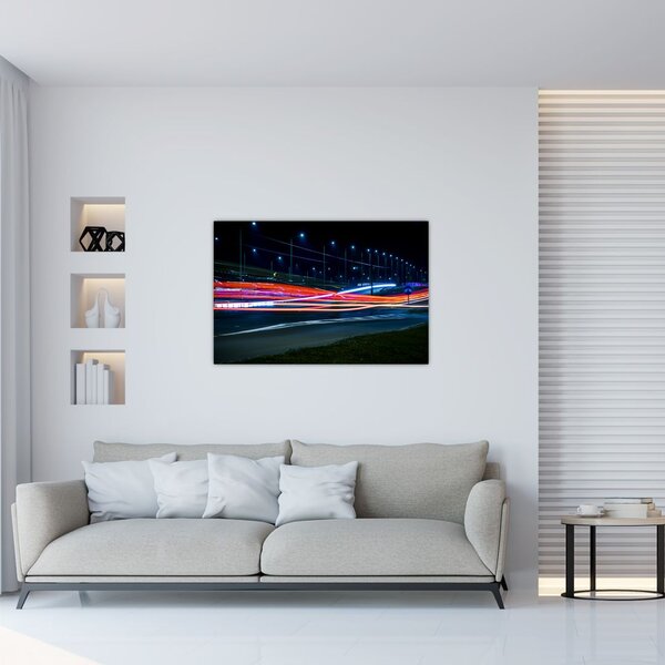 Tabloul orașului nocturn (90x60 cm)