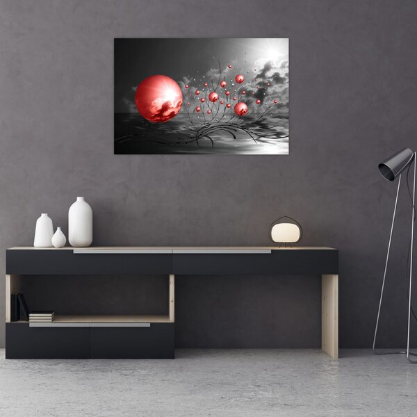 Tabloul bilelor roșii (90x60 cm)