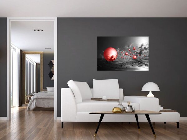 Tabloul bilelor roșii (90x60 cm)