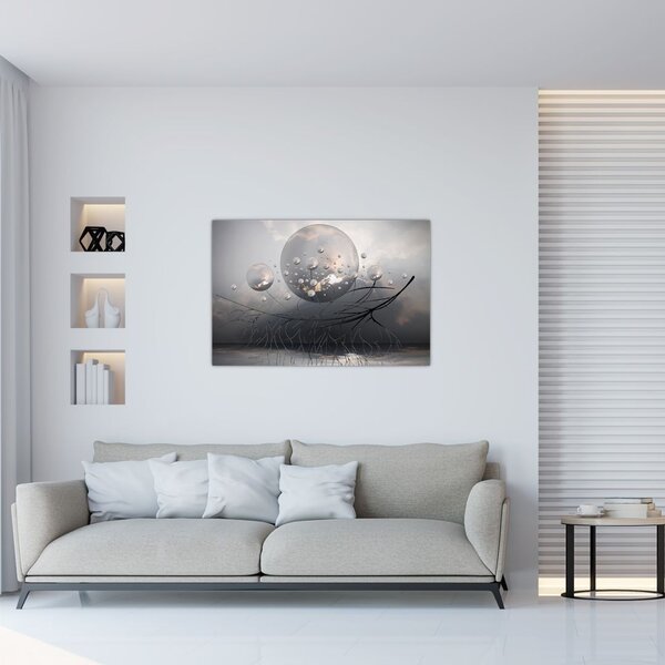 Tabloul bilelor abstracte (90x60 cm)