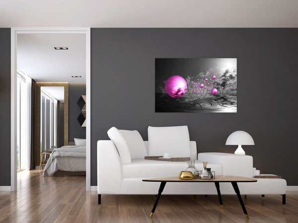 Tabloul bilelor roz (90x60 cm)