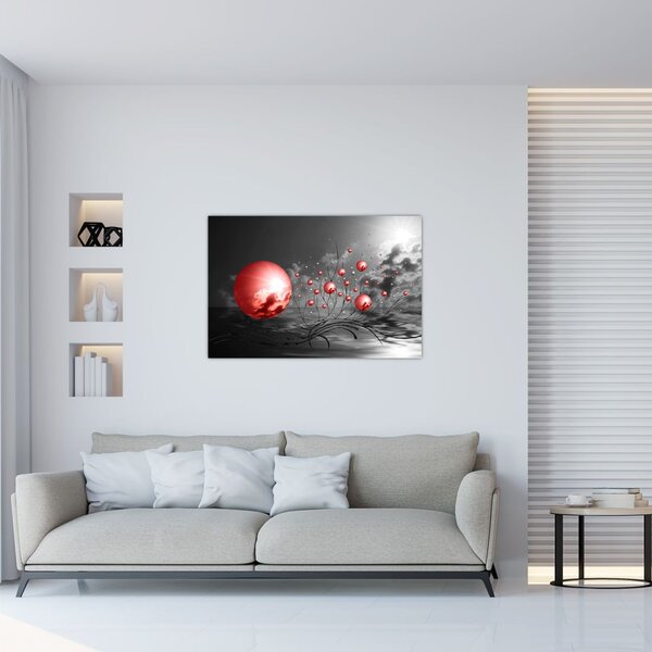 Tabloul bilelor roșii (90x60 cm)