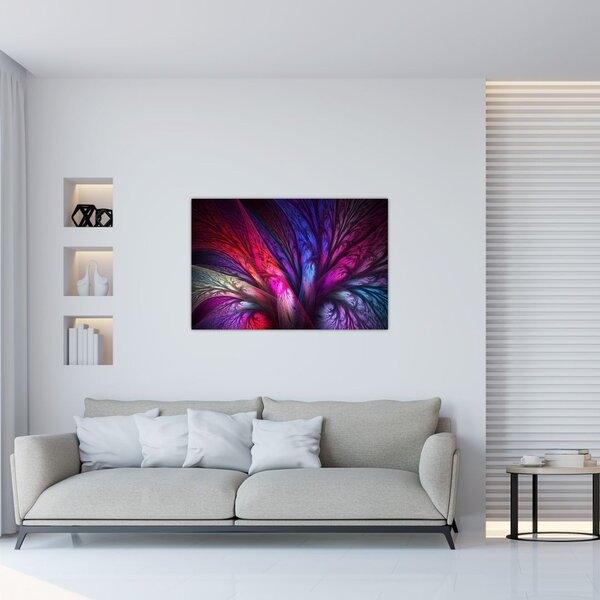 Tabloul abstract cu copacul (90x60 cm)