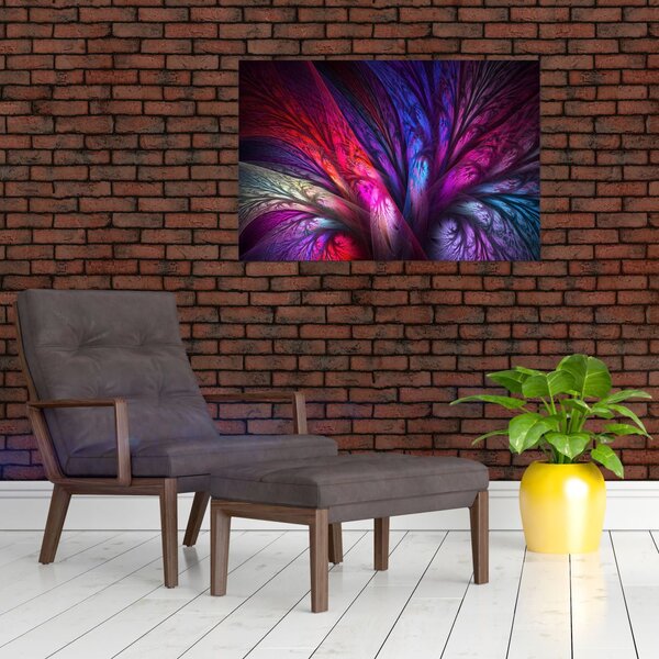 Tabloul abstract cu copacul (90x60 cm)