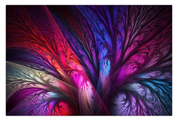 Tabloul abstract cu copacul (90x60 cm)