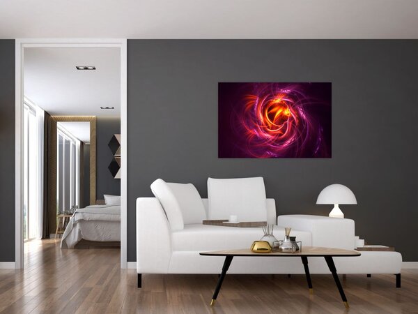 Tabloul cu abstracțiune modernă care luminează (90x60 cm)