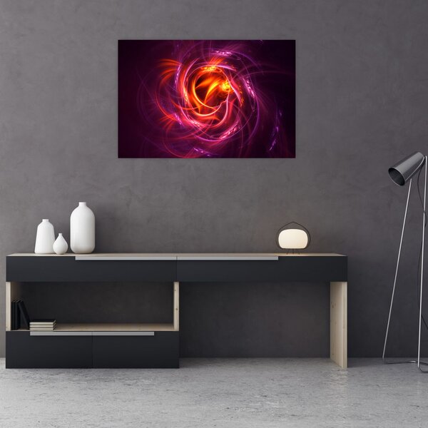 Tabloul cu abstracțiune modernă care luminează (90x60 cm)