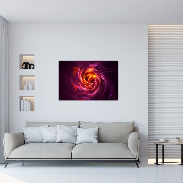 Tabloul cu abstracțiune modernă care luminează (90x60 cm)