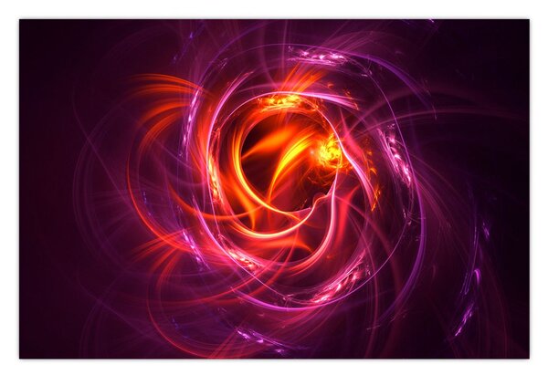 Tabloul cu abstracțiune modernă care luminează (90x60 cm)