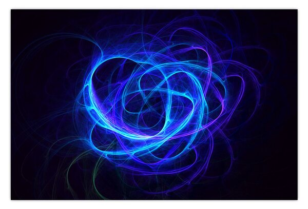 Tabloul cu ghem albastru abstract (90x60 cm)
