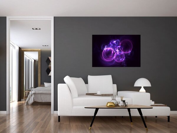 Tablou abstract cu bulbuci (90x60 cm)